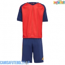 Camisa de time de futebol Espanha Replicas 1º Equipamento Infantil Mundo 2026 Manga Curta (+ Calças curtas)